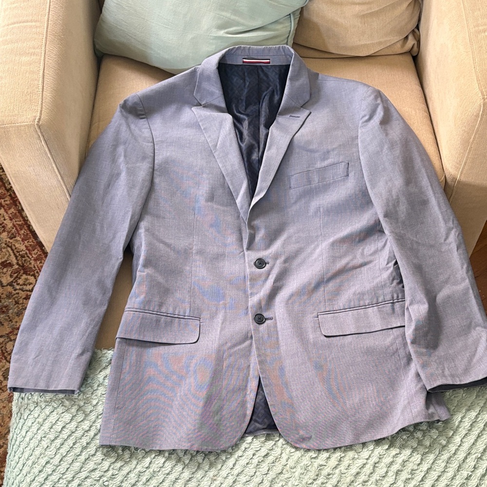 Tommy Hilfiger Light Blue Gray Men’s Blazer